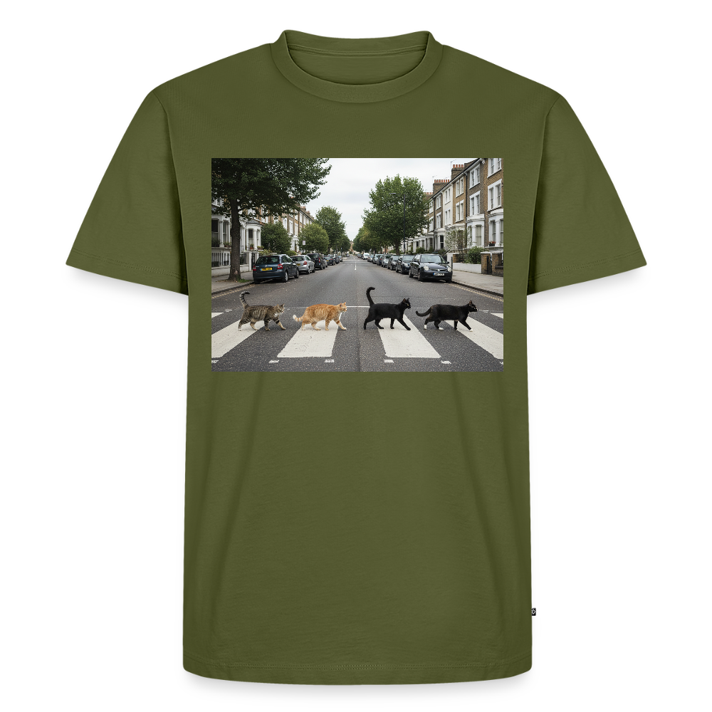 The Purrfect Crossing – Wir waren vor der Band da | Männer Premium T-Shirt - Khaki