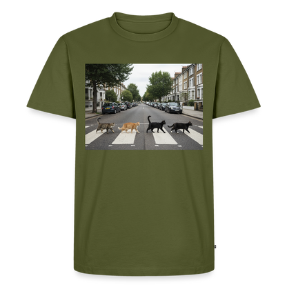 The Purrfect Crossing – Wir waren vor der Band da | Männer Premium T-Shirt - Khaki