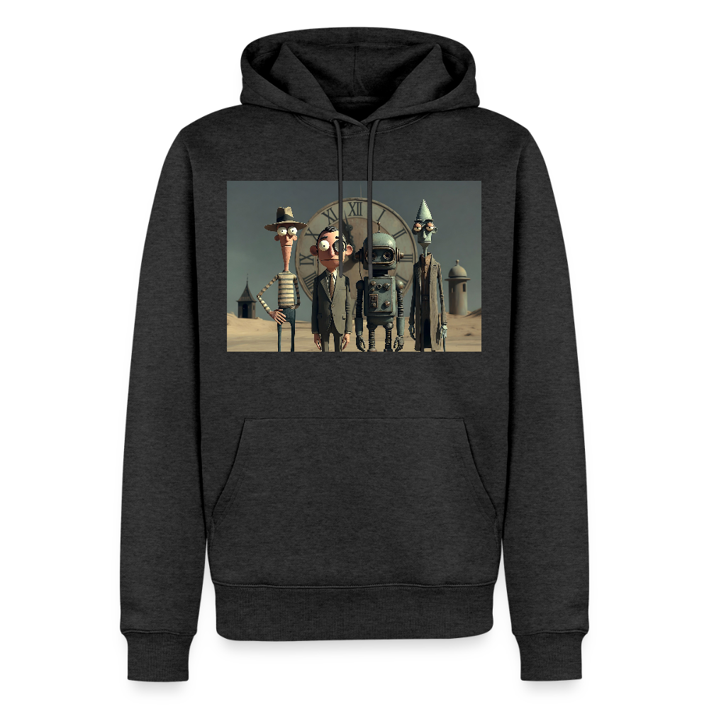 Pünktlich zu spät – Die seltsame Gesellschaft | Männer Premium Hoodie - Anthrazit meliert