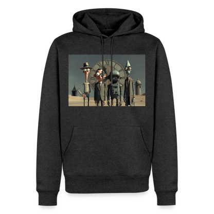 Pünktlich zu spät – Die seltsame Gesellschaft | Männer Premium Hoodie - Anthrazit meliert