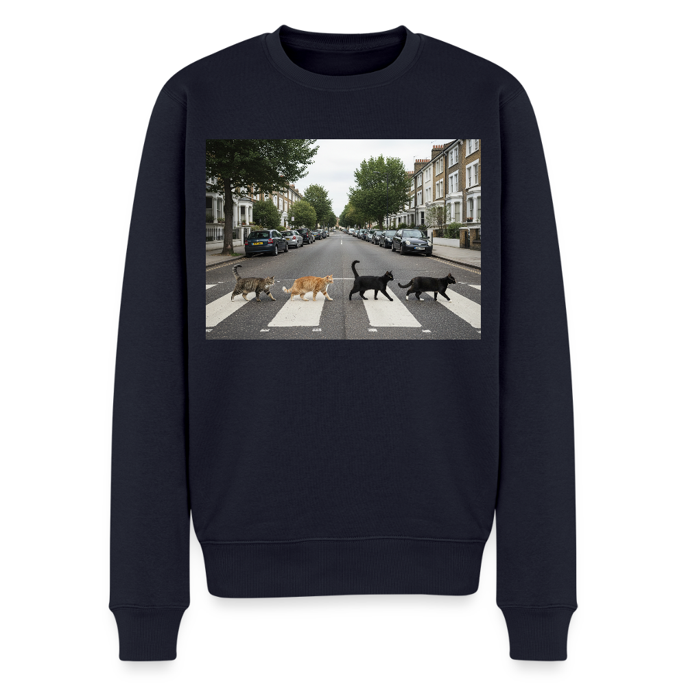 The Purrfect Crossing – Wir waren vor der Band da |  Männer Premium Pullover - Navy