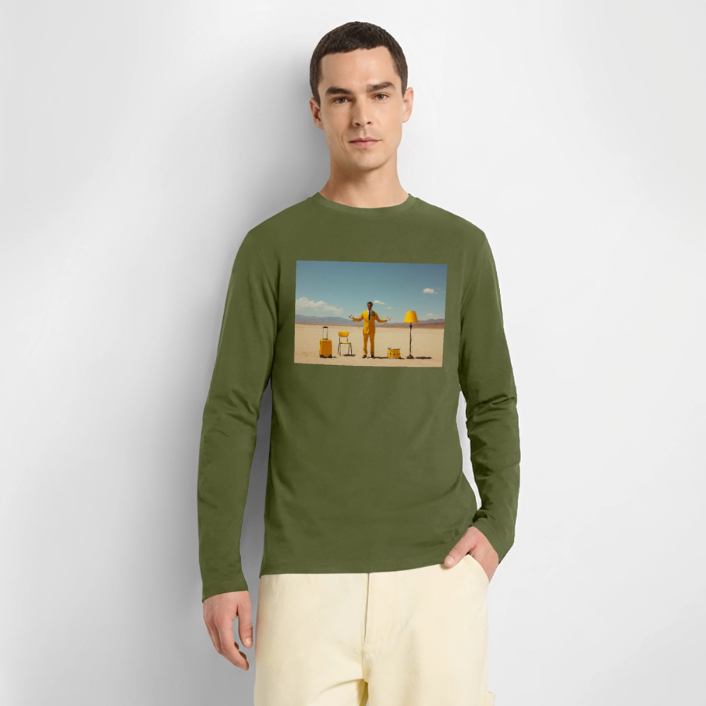 Alles im Griff (theoretisch) | Männer Premium Bio Langarmshirt - Khaki