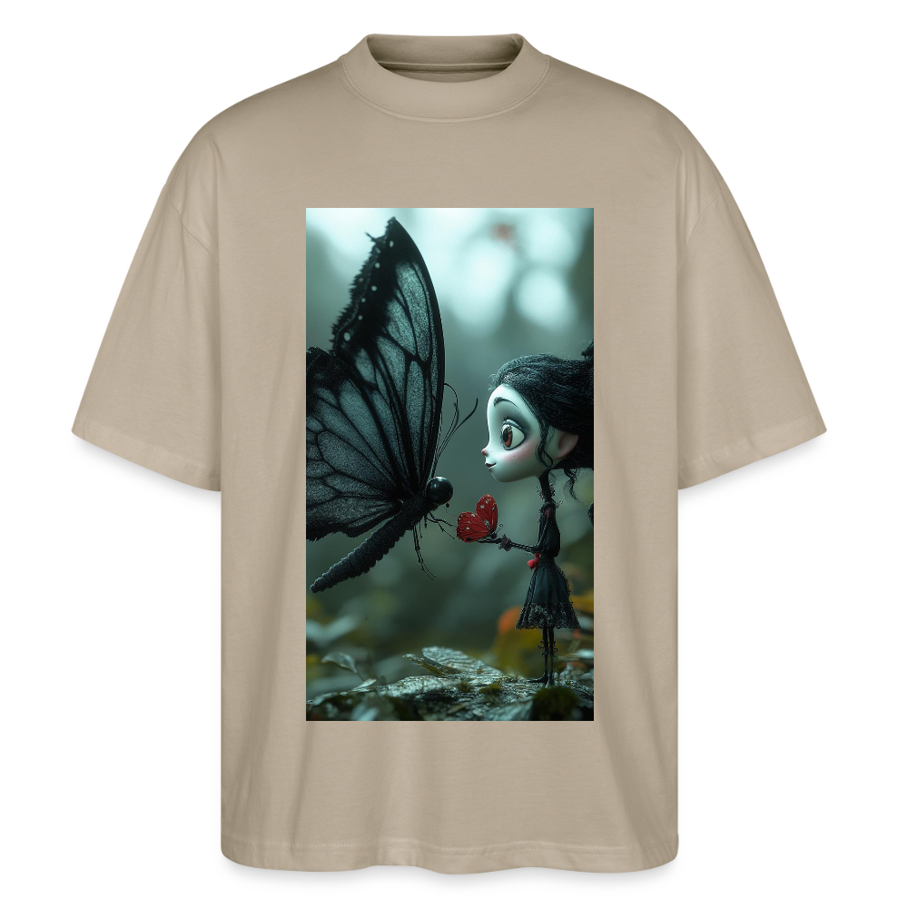 Mut für einen Moment | Stanley/Stella Oversized Unisex Bio T-Shirt Blaster - Steingrau