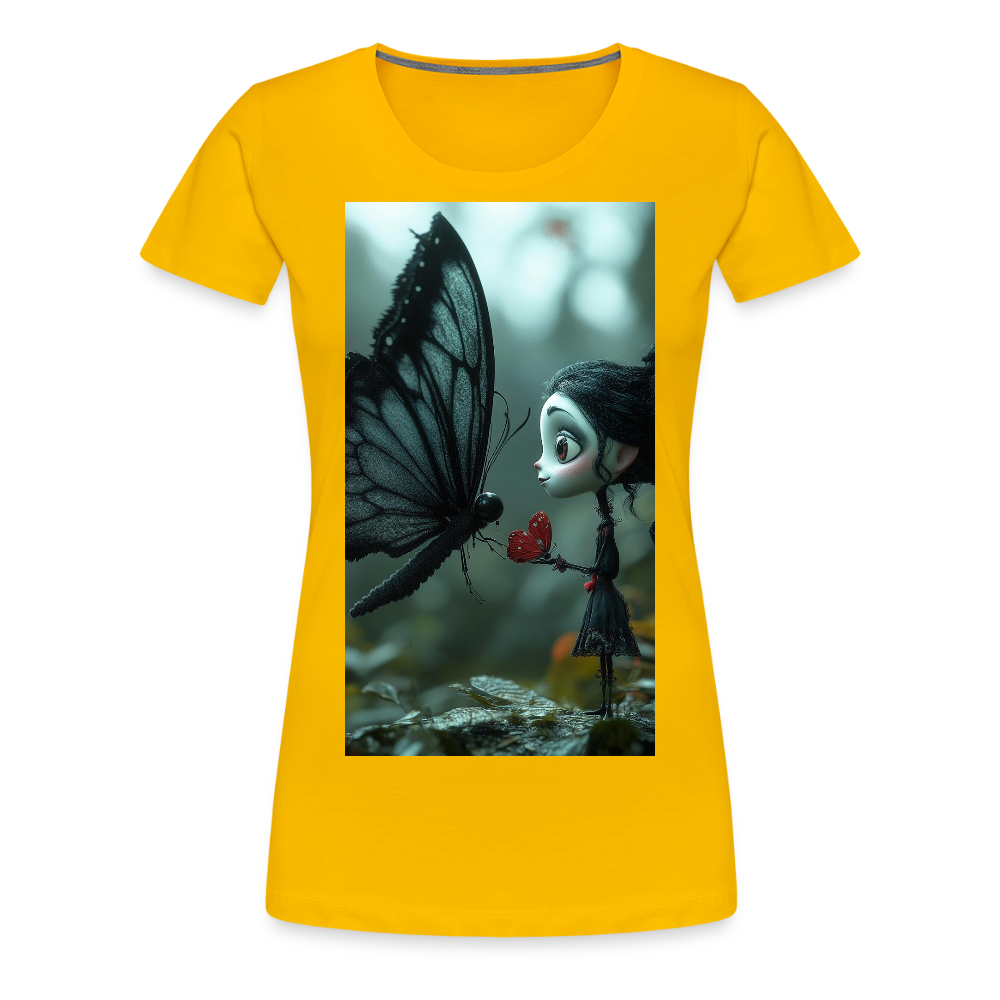 Mut für einen Moment | Frauen Premium T-Shirt - Sonnengelb