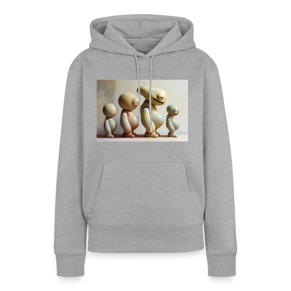 So wachsen wir also | Frauen Premium Hoodie - Grau meliert