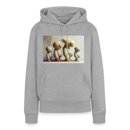 So wachsen wir also | Frauen Premium Hoodie - Grau meliert