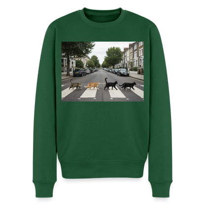 The Purrfect Crossing – Wir waren vor der Band da |  Männer Premium Pullover - Flaschengrün