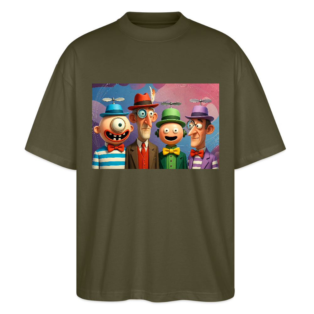 Gedankenkreise auf Hochtouren | Stanley/Stella Oversized Unisex Bio T-Shirt Blaster - Khaki
