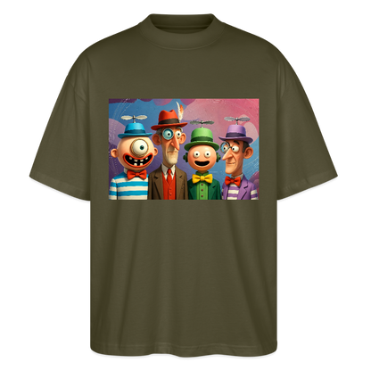 Gedankenkreise auf Hochtouren | Stanley/Stella Oversized Unisex Bio T-Shirt Blaster - Khaki