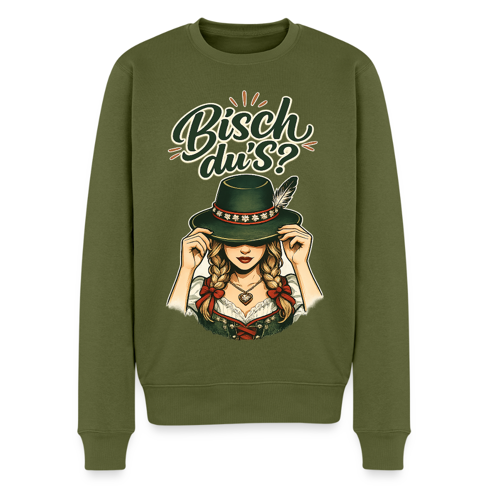 Bisch du’s? – Der Blick sagt alles |  Männer Premium Pullover - Khaki