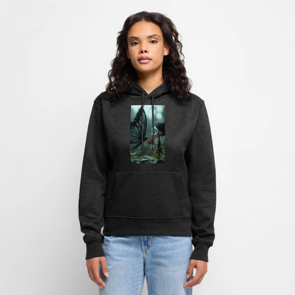 Mut für einen Moment | Frauen Premium Hoodie - Anthrazit meliert