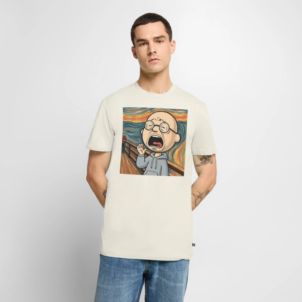 Der Schrei… aber heute bin ich dran | Männer Premium T-Shirt - Naturweiß