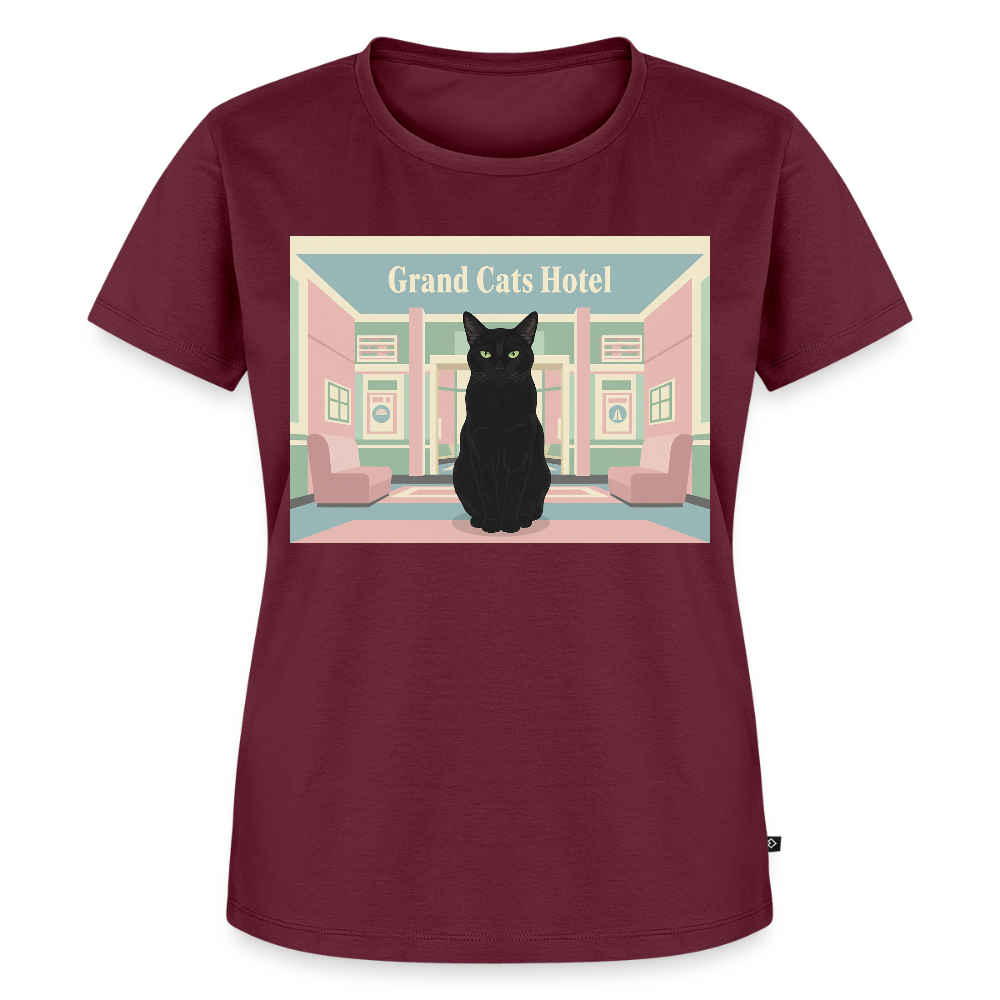 Grand Hotel Krümel | Frauen Premium T-Shirt - Burgunderrot