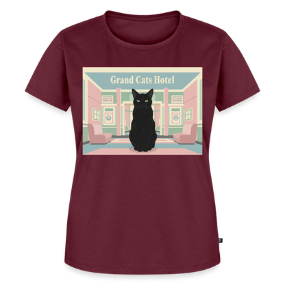 Grand Hotel Krümel | Frauen Premium T-Shirt - Burgunderrot