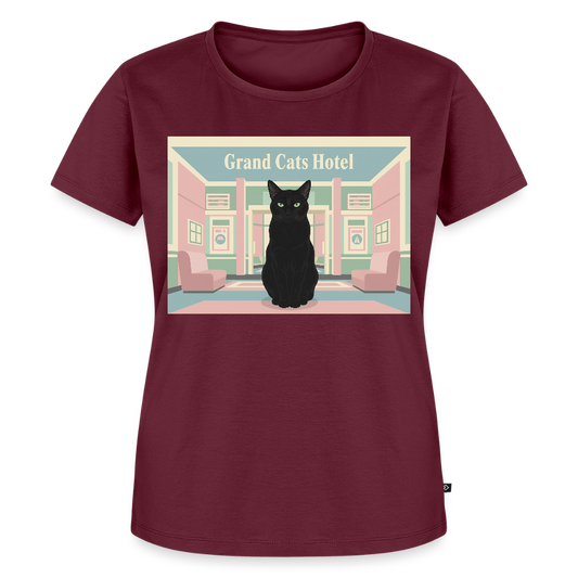 Grand Hotel Krümel | Frauen Premium T-Shirt - Burgunderrot