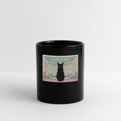 Grand Hotel Krümel | Tasse einfarbig - Schwarz