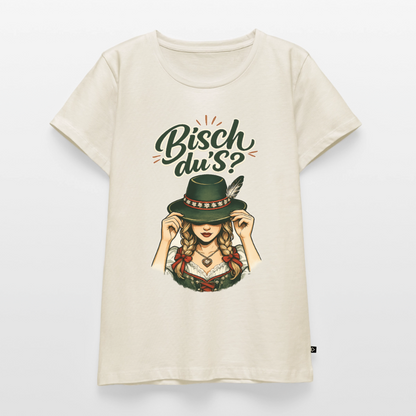 Bisch du’s? – Der Blick sagt alles | Frauen Premium T-Shirt - Naturweiß