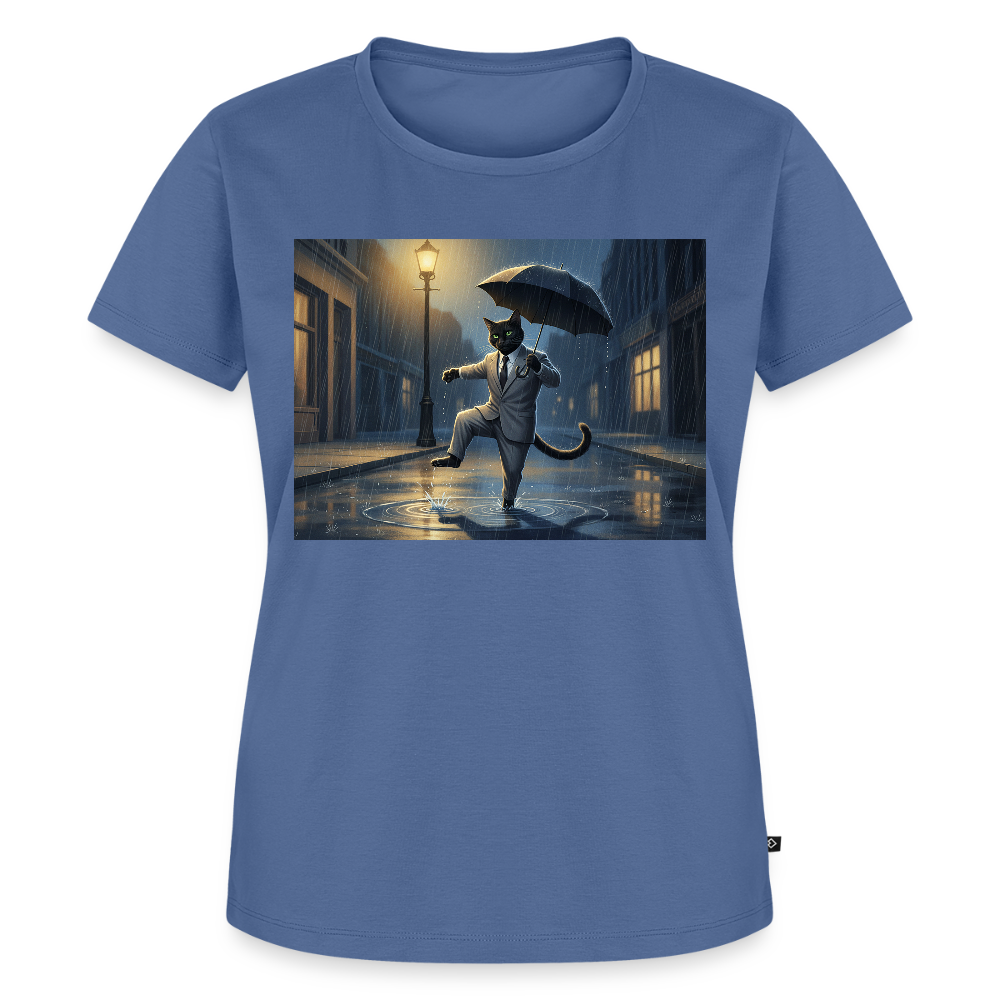 Krümel tanzt im Regen | Frauen Premium T-Shirt - Taubenblau