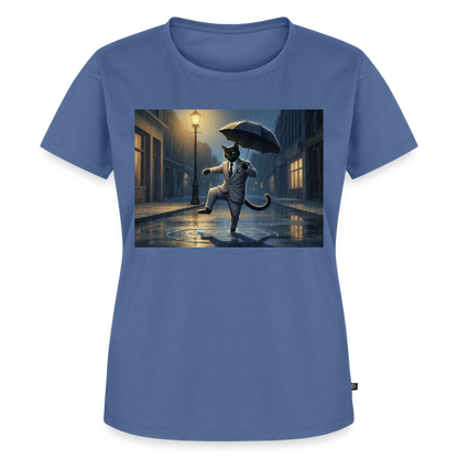 Krümel tanzt im Regen | Frauen Premium T-Shirt - Taubenblau