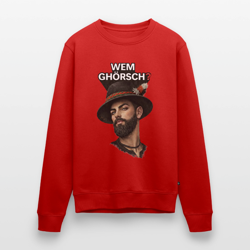 Wem ghörsch? – Alemannische Klärung |  Männer Premium Pullover - Rot