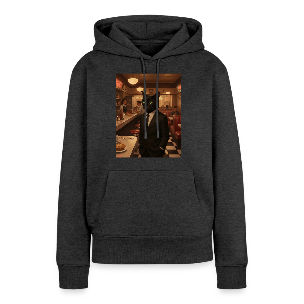 Krümel – Royale mit Pfote | Frauen Premium Hoodie - Anthrazit meliert