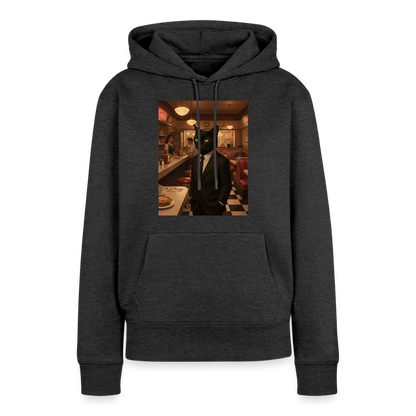 Krümel – Royale mit Pfote | Frauen Premium Hoodie - Anthrazit meliert