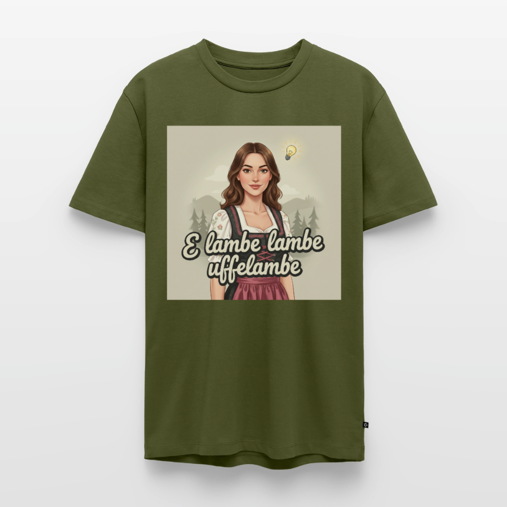 E Lambe, lambe, uffelambe – Alemannischer Geistesblitz | Männer Premium T-Shirt - Khaki