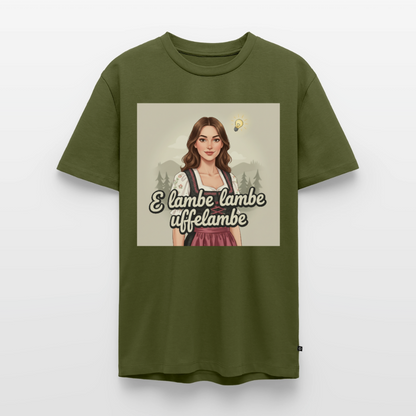 E Lambe, lambe, uffelambe – Alemannischer Geistesblitz | Männer Premium T-Shirt - Khaki