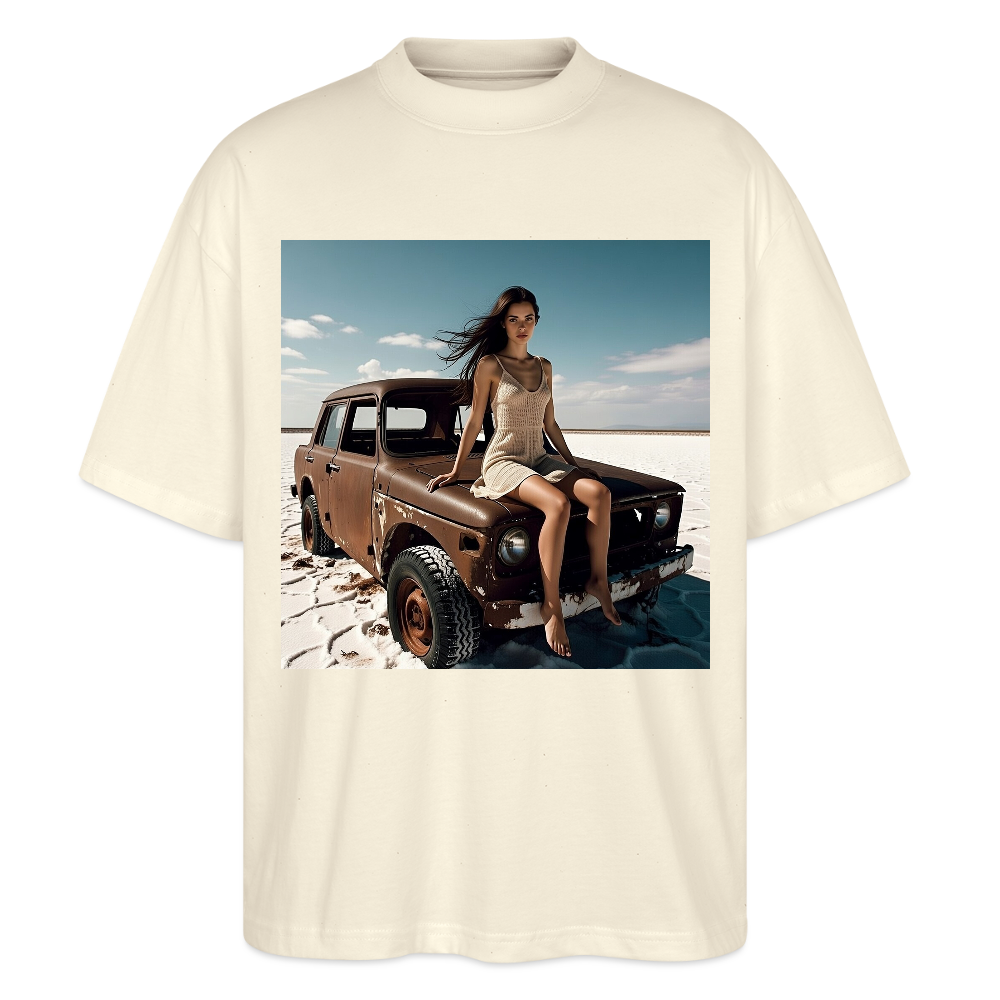 Warten auf irgendwas | Stanley/Stella Oversized Unisex Bio T-Shirt Blaster - Natur