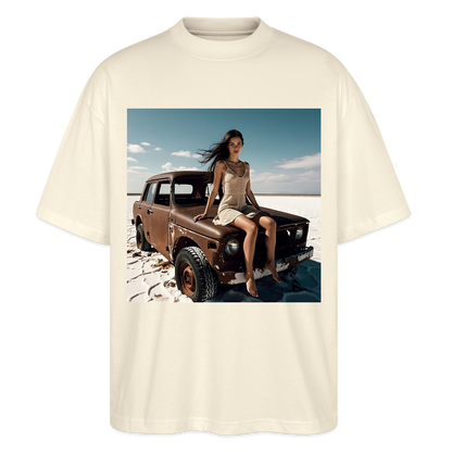 Warten auf irgendwas | Stanley/Stella Oversized Unisex Bio T-Shirt Blaster - Natur