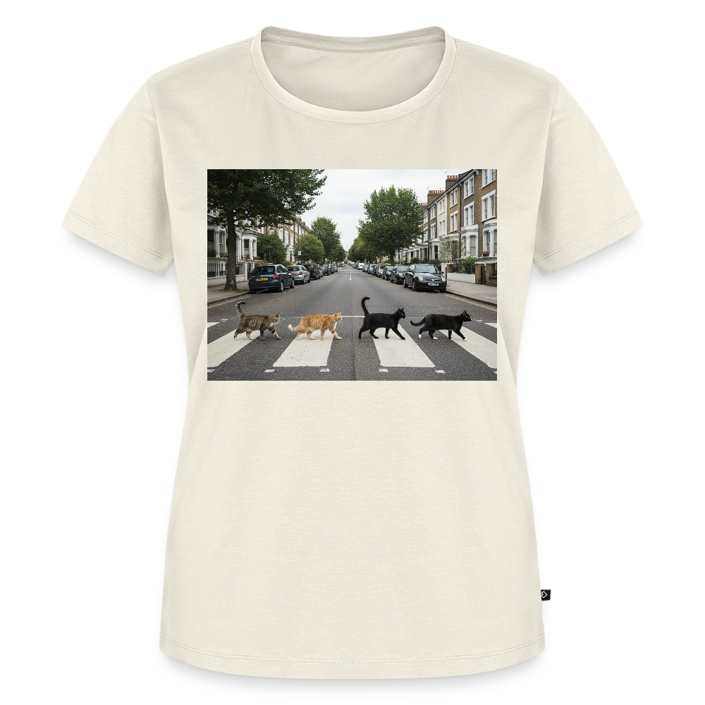 The Purrfect Crossing – Wir waren vor der Band da | Frauen Premium T-Shirt - Naturweiß