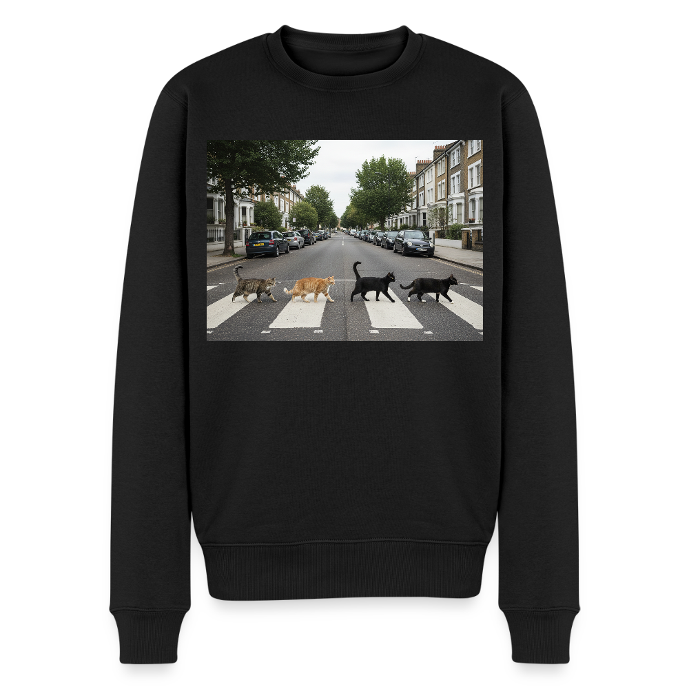 The Purrfect Crossing – Wir waren vor der Band da |  Männer Premium Pullover - Schwarz