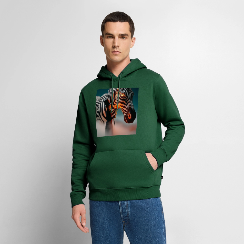 Blumen für ein Zebra | Männer Premium Hoodie - Flaschengrün