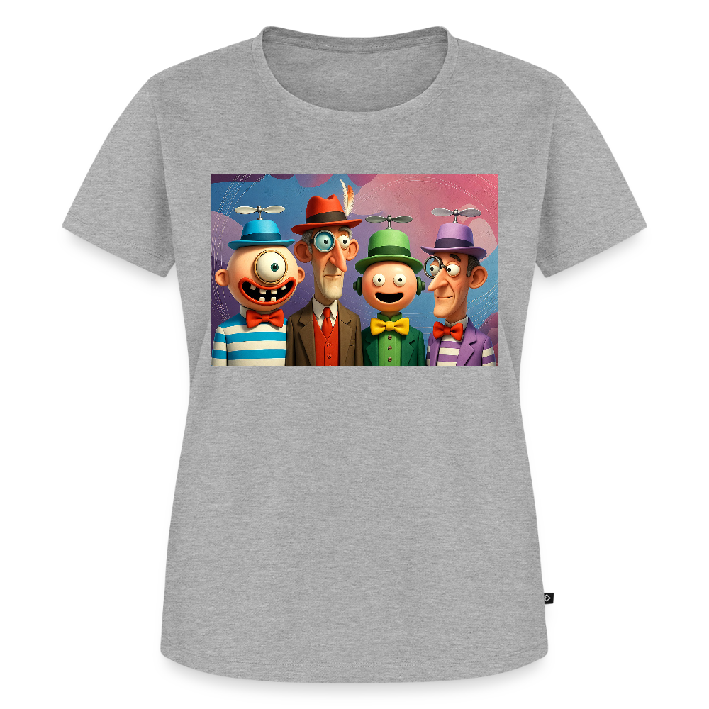 Gedankenkreise auf Hochtouren | Frauen Premium T-Shirt - Grau meliert