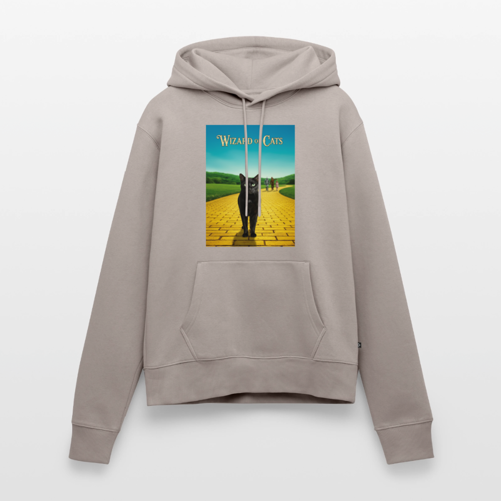Wizard of Cats – Der gelbe Weg gehört Krümel | Frauen Premium Hoodie - Taupe