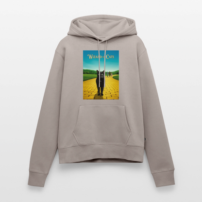 Wizard of Cats – Der gelbe Weg gehört Krümel | Frauen Premium Hoodie - Taupe