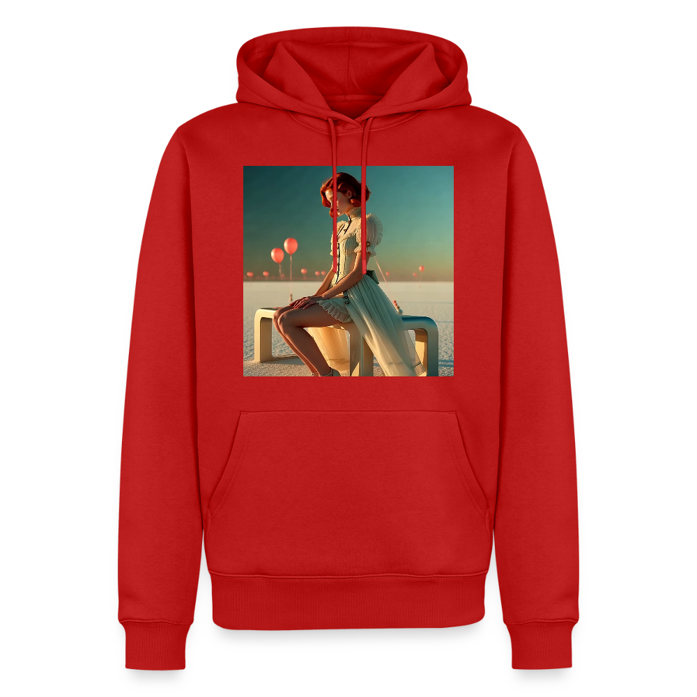 Leise Gedanken bei lauter Farben | Männer Premium Hoodie - Rot