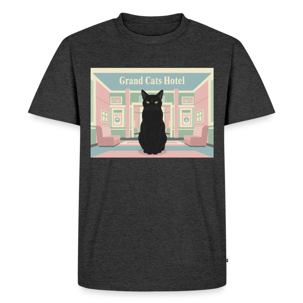 Grand Hotel Krümel | Männer Premium T-Shirt - Anthrazit meliert