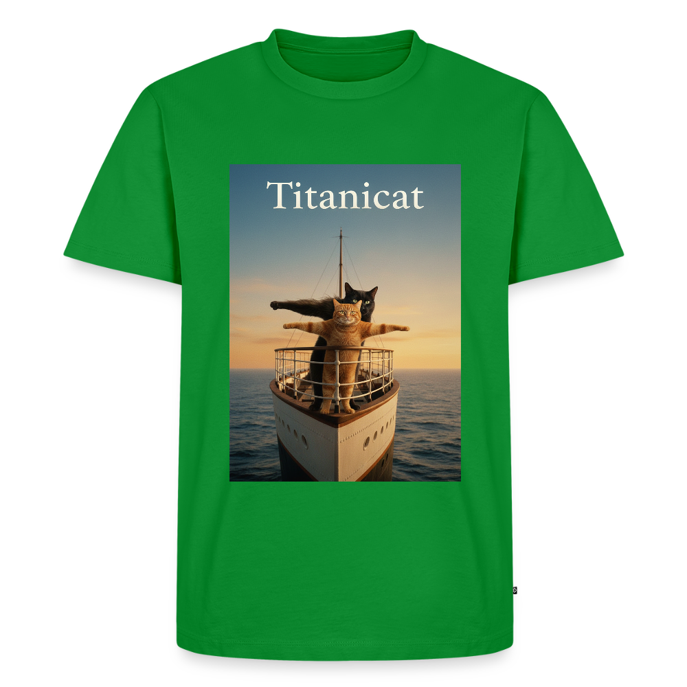 Titanicat – Ich bin der König der Kratzbäume | Männer Premium T-Shirt - Grün