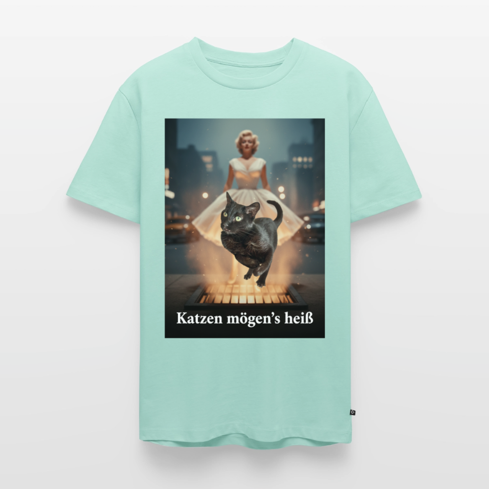 Katzen mögen’s heiß | Männer Premium T-Shirt - Mint 