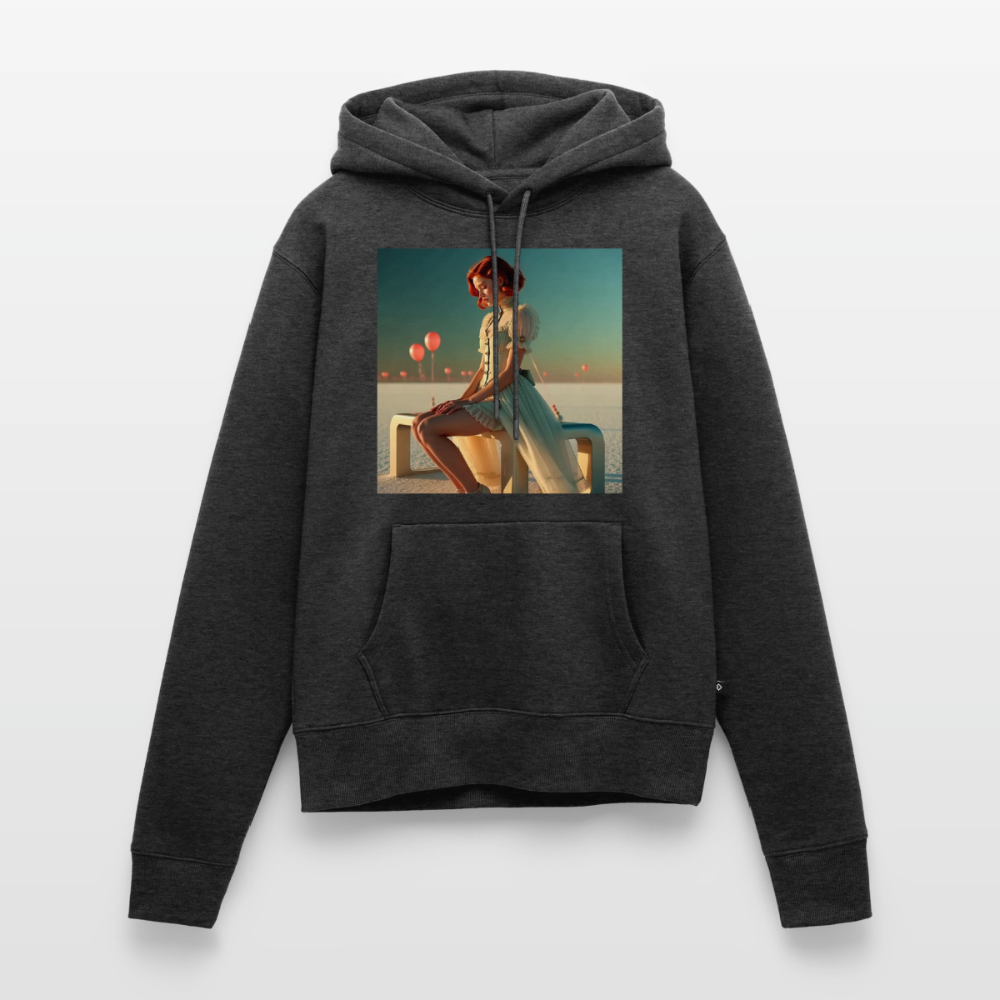 Leise Gedanken bei lauter Farben | Frauen Premium Hoodie - Anthrazit meliert
