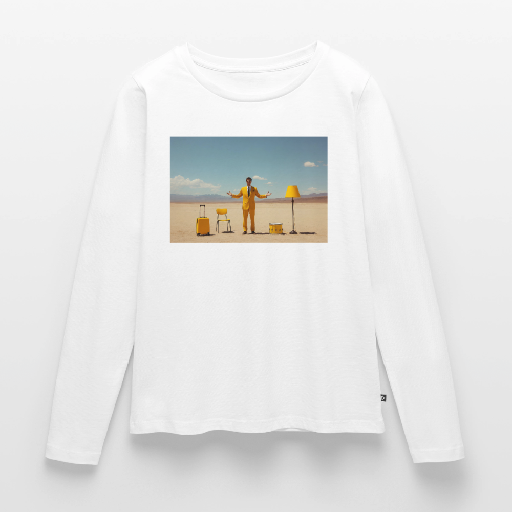 Alles im Griff (theoretisch) | Frauen Premium Bio Langarmshirt - Weiß