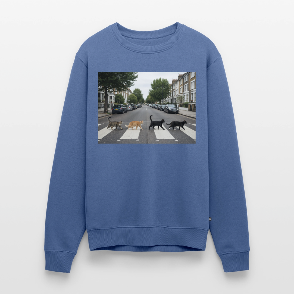 The Purrfect Crossing – Wir waren vor der Band da |  Männer Premium Pullover - Taubenblau