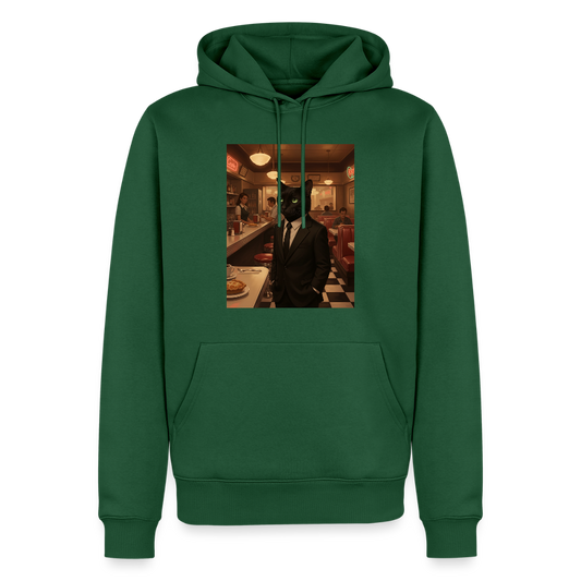 Krümel – Royale mit Pfote | Männer Premium Hoodie - Flaschengrün