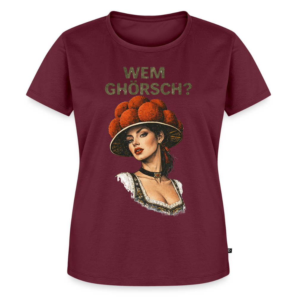 Wem ghörsch? – Schwarzwald Edition | Frauen Premium T-Shirt - Burgunderrot