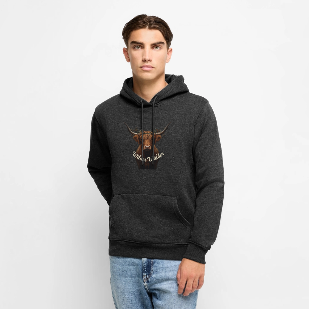 Wilder Wälder – Schwarzwald Highland Rind | Männer Premium Hoodie - Anthrazit meliert