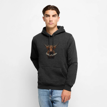 Wilder Wälder – Schwarzwald Highland Rind | Männer Premium Hoodie - Anthrazit meliert
