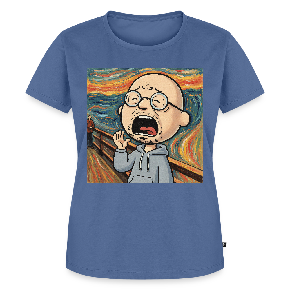 Der Schrei… aber heute bin ich dran | Frauen Premium T-Shirt - Taubenblau