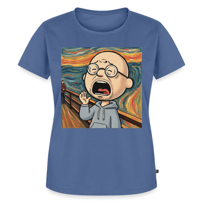 Der Schrei… aber heute bin ich dran | Frauen Premium T-Shirt - Taubenblau