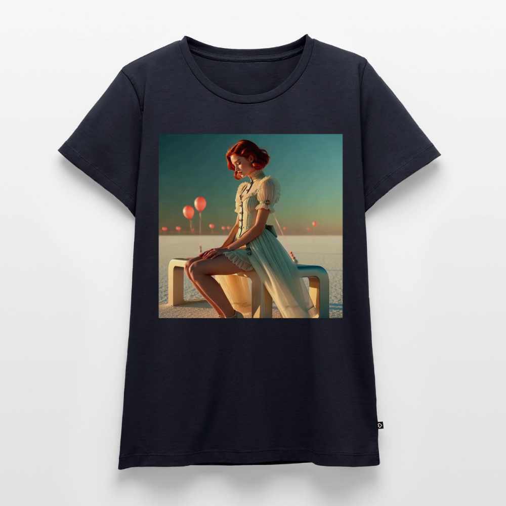 Leise Gedanken bei lauter Farben | Frauen Premium T-Shirt - Navy